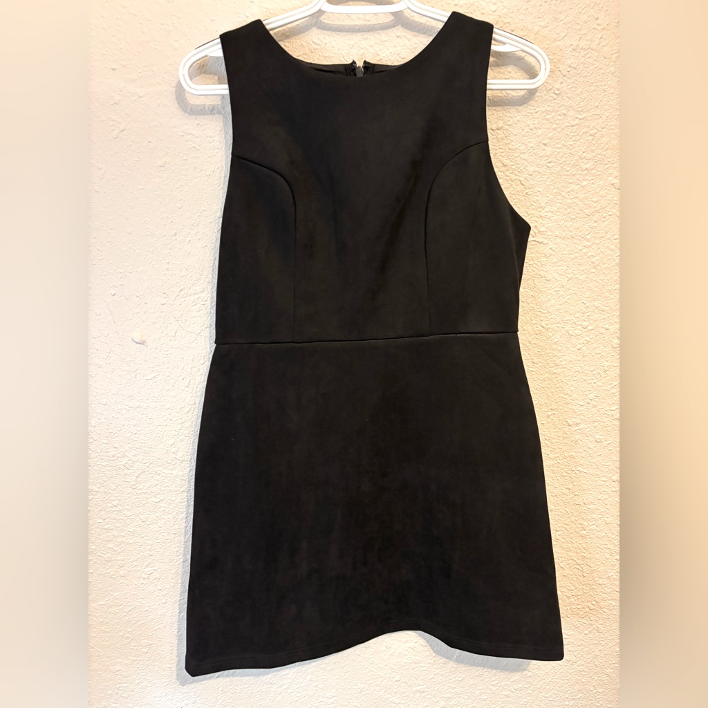 Sadie & Sage Black Sleeveless Mini Dress